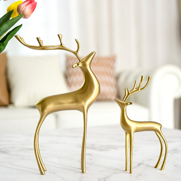 Copper Deer Couple Ornament - Image 3
