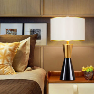Column crystal table lamp