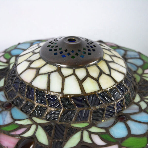 Glass beads peacock lamp - Image 2