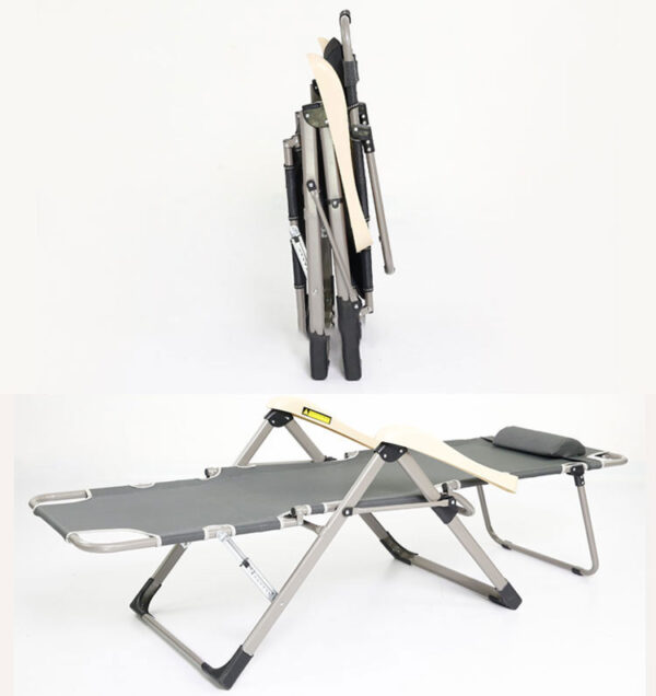 Folding reclining camping beach chair - Image 2