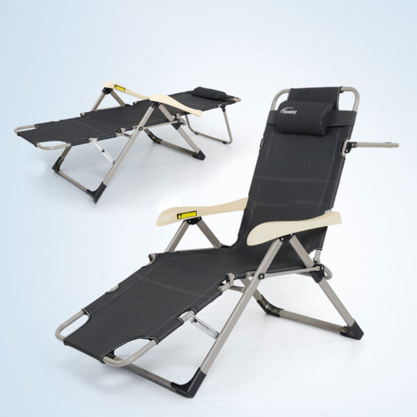 Folding reclining camping beach chair