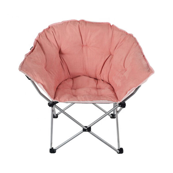 Portable folding moon chairs (pinkish)