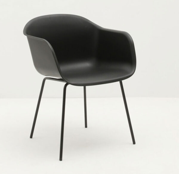 PP Dining Chair Metal leg (White) - Image 2
