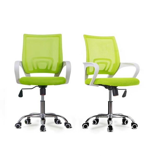 Mesh staff chair / Computer desk task office chair (Yellow) - Image 3