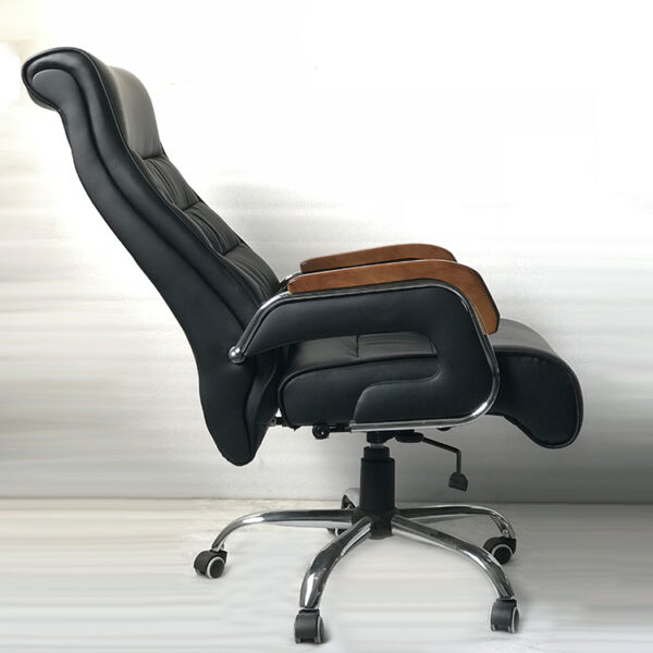Boss Leather Recliner Office Chair (black) - Image 4
