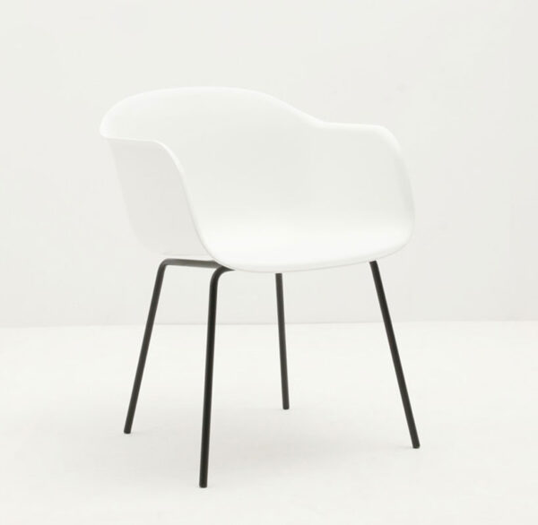 PP Dining Chair Metal leg (Orange) - Image 2