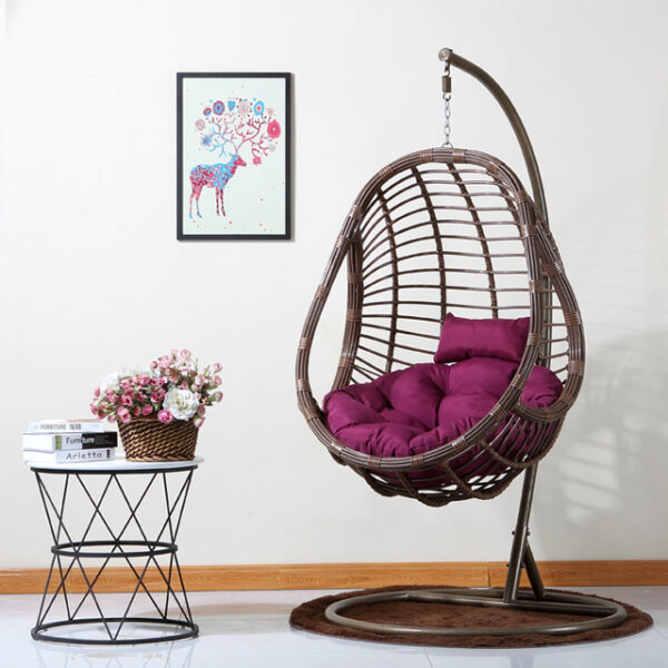 Garden Hanging Chair Rattan (Brown)