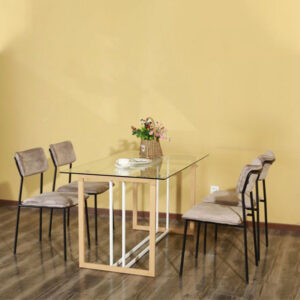 European modern glass dining table (Modern)