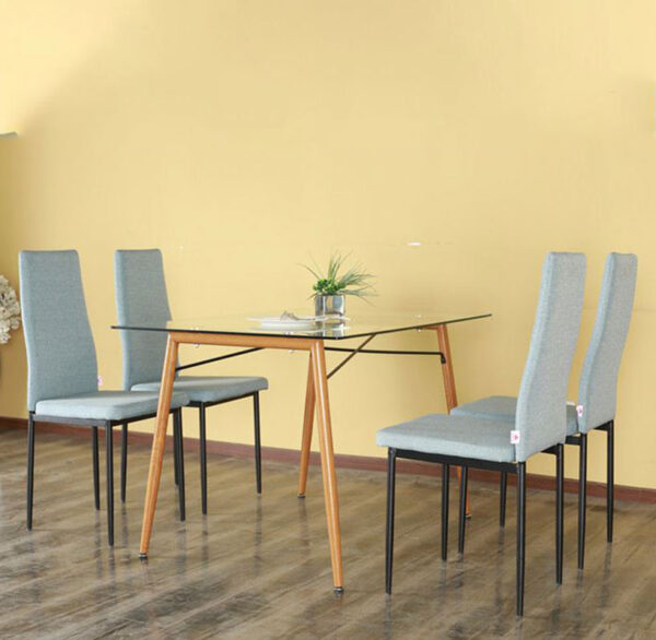 European modern glass dining table (Modern) - Image 2