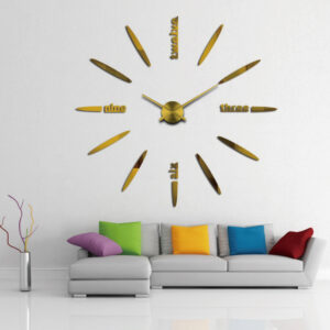 3D Wall Clock Copper