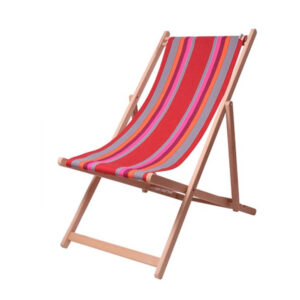 Folding comfortable wooden beach deck chair (type-2)